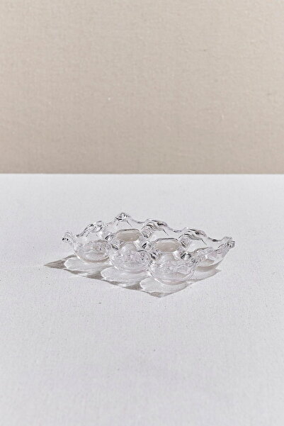 Paşabahçe Cam Yumurtalık 6 Hazneli 15 cm El Yapımı