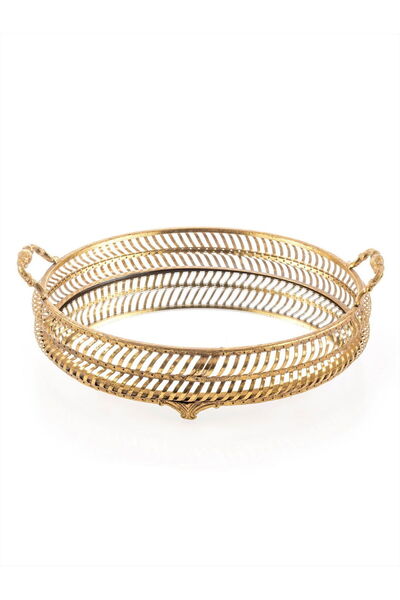 Paşabahçe Metal Decorative Tray 36X11 cm