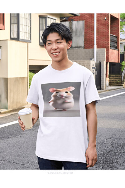 Marco Fresco تي شيرت ترول مطبوع عليه الهامستر الراقص للجنسين