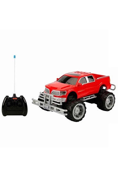 Genel Markalar 1:14 Uzaktan Kumandalı Big Foot Usb Şarjlı Pick Up 34 cm - Kır...