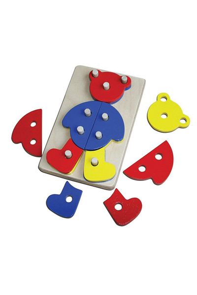 Eng Nessiworld Kal-1003 Bear Disassemble Wooden Toy -Chiva