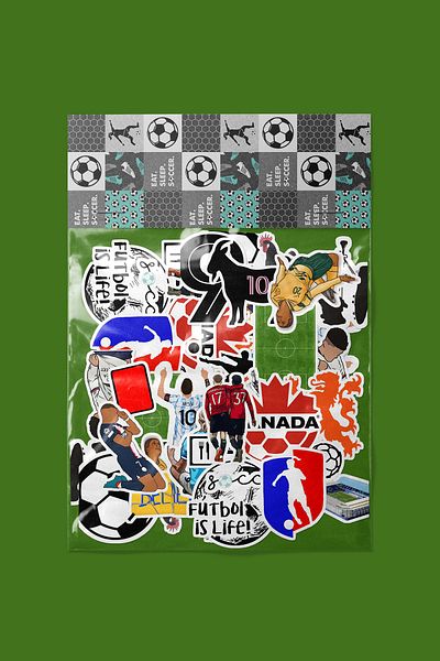 dadi ramba Football Sticker Pack -Bullet Journal - Agenda - Planner - Notebook - Laptop Sticker Decal