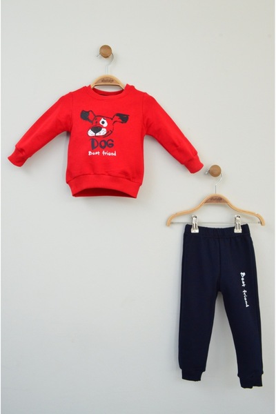 Minibey طقم مزدوج من العلامة التجارية MINIBEY مطبوع عليه 2 خيط