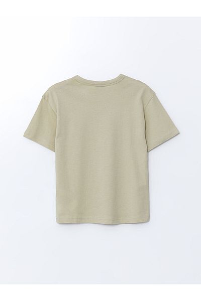LC Waikiki Crew Neck Text Printed Boys' T-Shirt