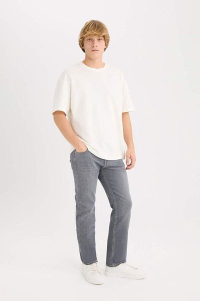 DeFacto Νέα σεζόν Sergio Regular Fit Παντελόνι Jean με κανονική μέση