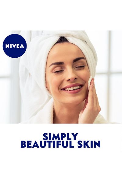 NIVEA مزيل مكياج الوجه ميسيلار بماء الورد العضوي، مناسب لجميع أنواع البشرة، 400 مل