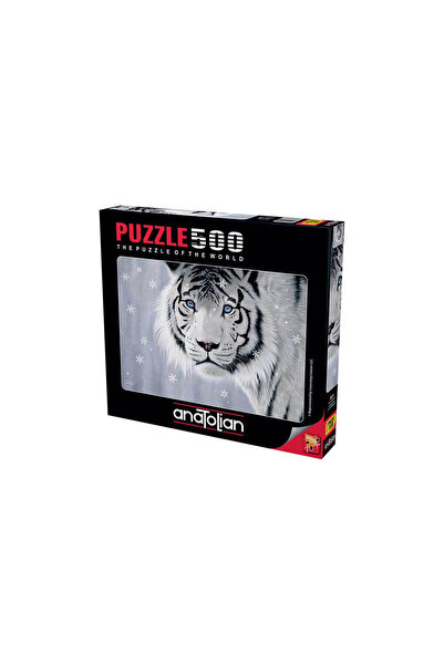 Anatolian 500 Piece Puzzle: White Tiger