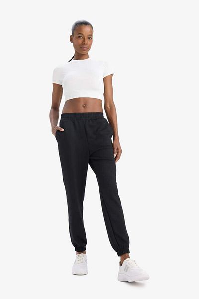 DeFacto Fit Sportsman Jogger Λεπτό Φούτερ Παντελόνι Standard Fit Modal Διπλή τσέπη Basic Solid B1794ax25sp