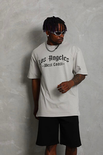 FREEDOM STOREE Velmora Premium supradimensionat cu imprimeu guler rotund tric...