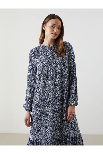 LC Waikiki Φόρεμα LCWAIKIKI Classic Judge Collar Floral Belmando