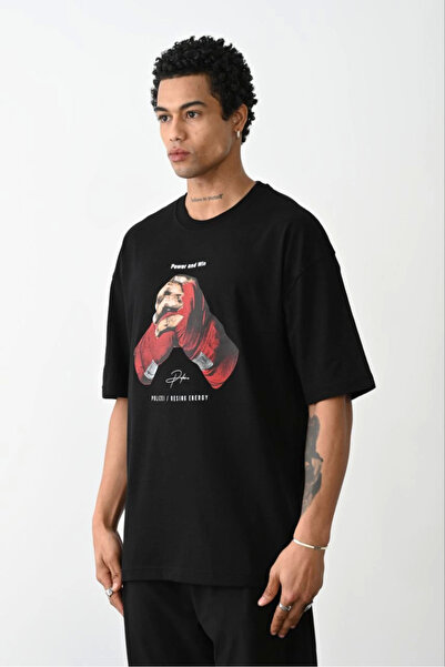 FREEDOM STOREE Velmora με τύπωμα oversized T-Shirt - Μαύρο -