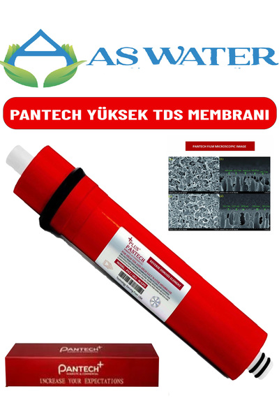 As Water Pantec H Plus 90 GPD Yüksek TDS ve Yoğun Kireç Membranı