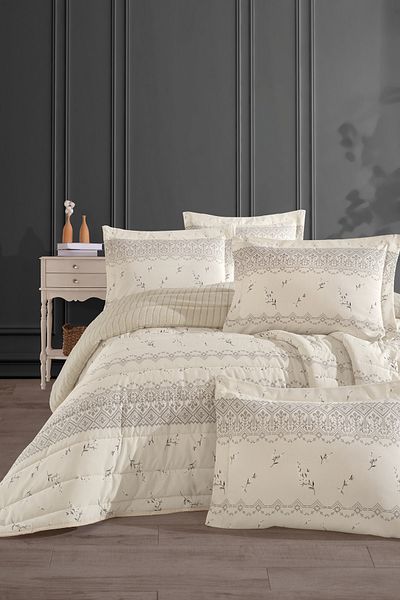 Otelonia Σετ Κρεβατιού Νέας Γενιάς Διπλό Ριγέ 230x250cm + 2 Τμ. Μαξιλαροθήκη