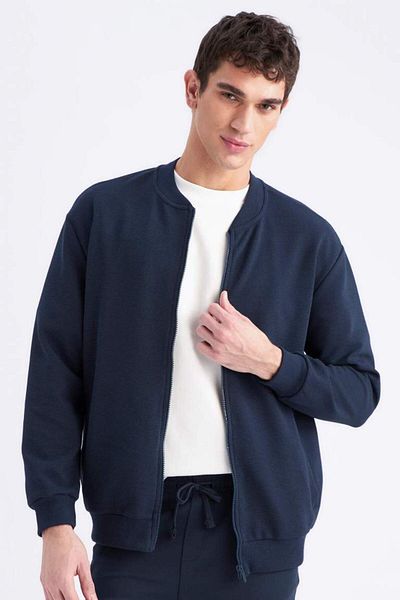DeFacto New Season Relax Fit College Collar Bomber Cardigan