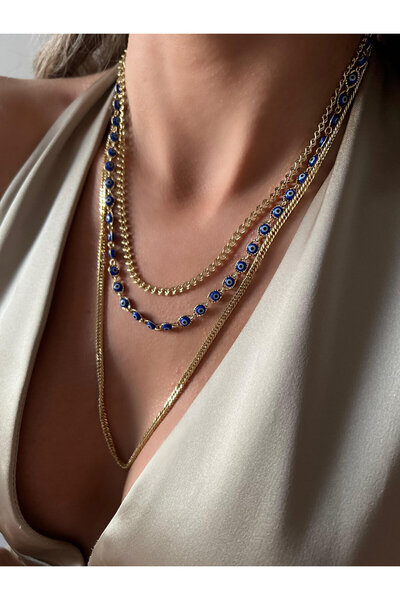 biralışveriş XUPİNG VİP SERİ 14 K ALTIN RENGİ ÇELİK KOLYE 60 CM 3 NUMARA