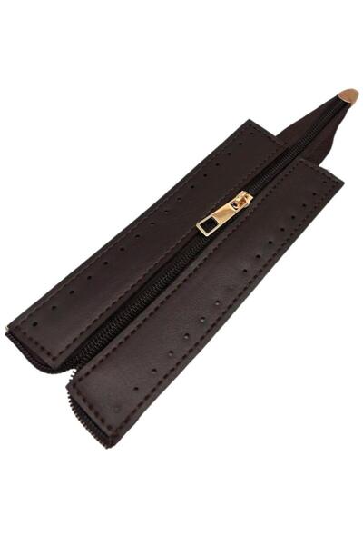 angel çanta aksesuar Angel Çanta Aksesuar Koyu Kahve Renk 17 Cm Derili Fermua...