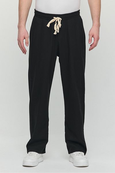 Plus Ninety Men's Oversize Fit Cotton Linen Pantalon