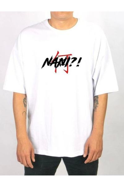 FREEDOM STOREE Velmora guler rotund cu imprimeu supradimensionat tricou - Alb -