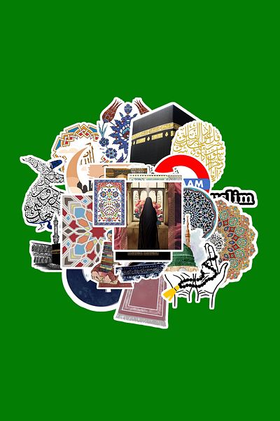 dadi ramba Islamic Muslim Sticker Pack -Bullet Journal - Agenda - Planner - Notebook - Laptop Sticker Decal