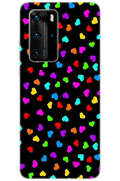 Ceppare Huawei P40 PRO (ELS-NX9) Uyumlu Kılıf Desen Baskılı Silikon Renkli Mi...