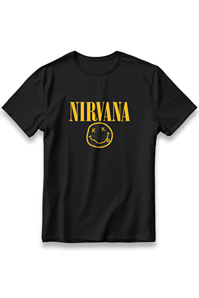 EZG Business Tricou imprimat cu modelul trupei rock Nirvana, 100% bumbac, cu ...