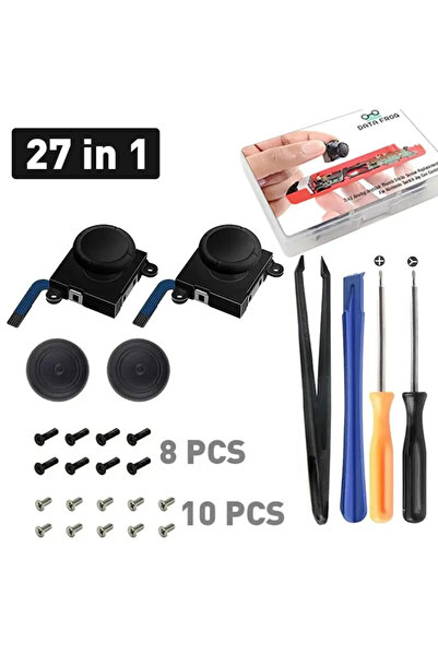 Choice أداة سوداء بديلة لعصا التحكم التناظرية ثلاثية الأبعاد لوحدة استشعار وحدة التحكم في لوحة التحكم Switch Joy