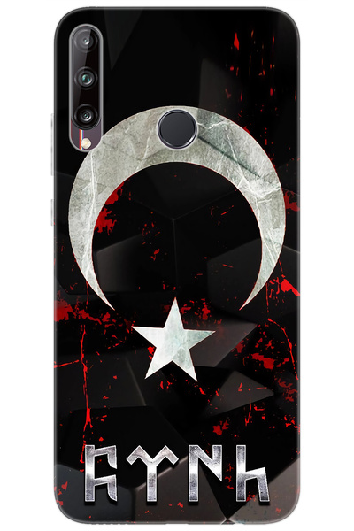 Ceppare Huawei P40 Lite E (ART-L29) Uyumlu Kılıf Desen Silikon AyYıldız ve Gö...