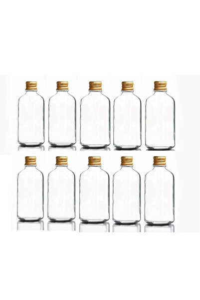 wellLine 25 Adet 100ml Çok Amaçlı Cam boş Şişe Küçük Gold Kapak Oda Kokusu Es...