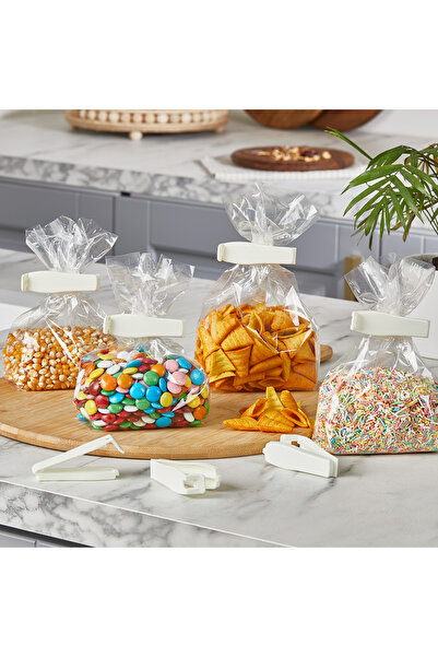 MUF HOME Paket Poşet Mandalı / Klipsi Ambalaj Kapatma Aparatı Paket Mandalı- 5'li Set
