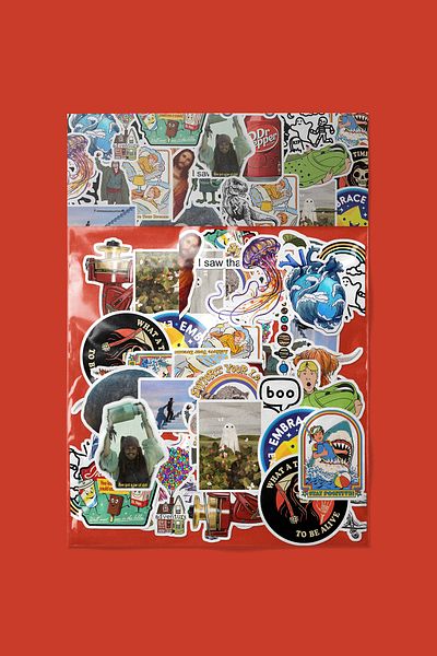 dadi ramba Mixed Retro Sticker Pack -Bullet Journal - Agenda - Planner - Notebook - Laptop Sticker Decal