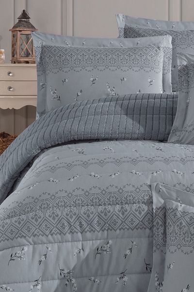 Otelonia New Generation Single Striped Bedspread Set 180X230Cm + 1 Pcs. Pillowcase