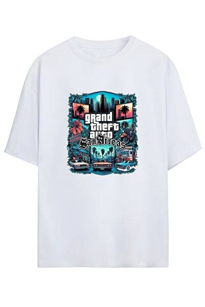 SVART WEAR GTA - TRICOU UNISEX DIN BUMBAC GRAND THEFT AUTO