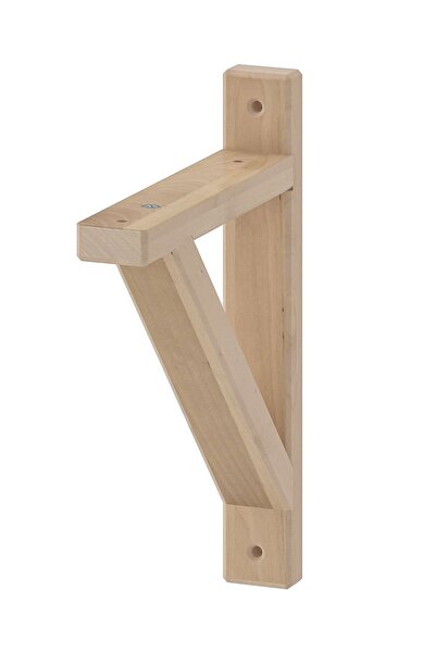 Moola 2 Pcs Wall Shelf Pillar, Wood Varnished Wall Shelf Pillar, Flower Pot Planter & Cage Hanger