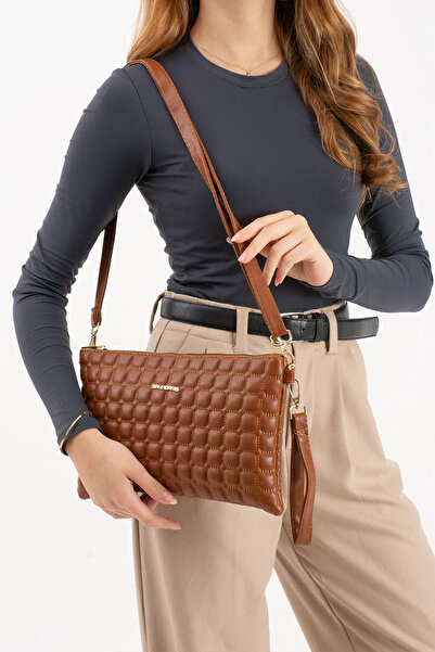 Lifonbag Жіноча сумка з капітоне, регульованими ременями через плече та ручка...