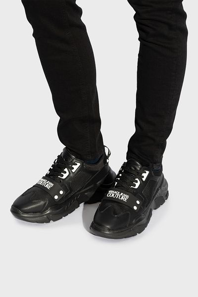 VERSACE JEANS COUTURE Logo Thick Sole Sneaker Shoes Men's Shoes 78Ya3Sc4 Zsc55 899