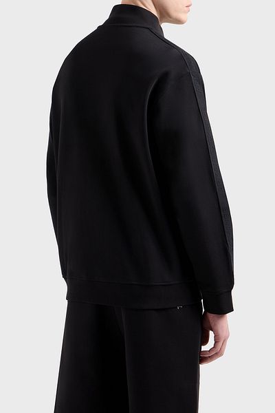 Armani Exchange Logo Printed 100% Cotton Regular Fit Stand Collar Sweat Men's Sweat Xm 000311   Af10365 Uc0