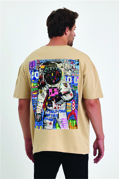 By Caspita Fashion Lenithra Astronaut Pop Art Rukotvorska Torba Štampano Unis...