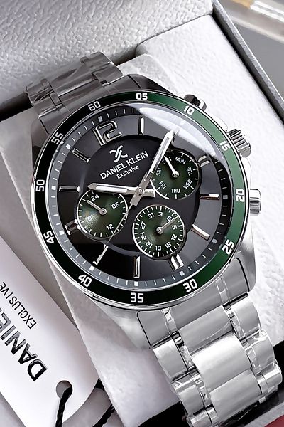 Daniel Klein Exclusive Men Wristwatch 3 Atm Waterproof Gumus Color Steel Band Gift Bracelet Dke2123C6
