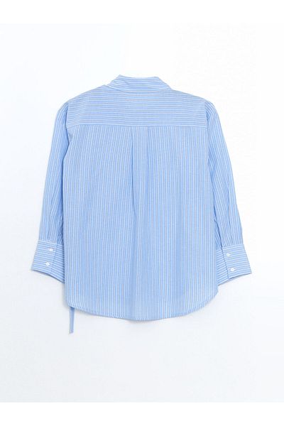 LC Waikiki Cămașă pentru femei din poplin cu dungi de sezon nou - S5MP96Z8