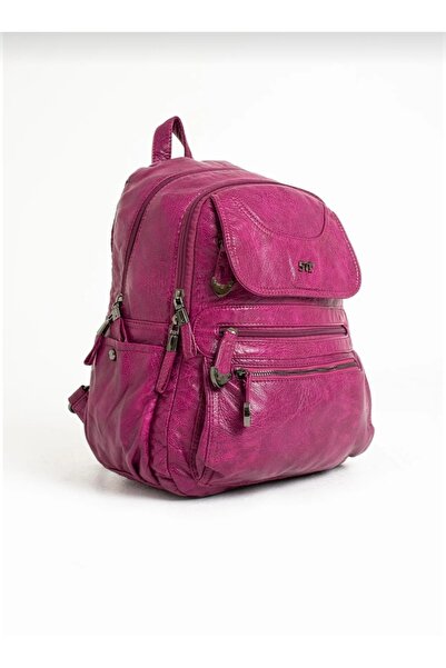 NightLove Faux Leather Backpack
