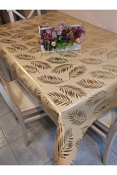 Başak Ev Tekstili GOLD SHINY CLEANABLE TABLE CLOTH - FIBER REINFORCED PVC OIL