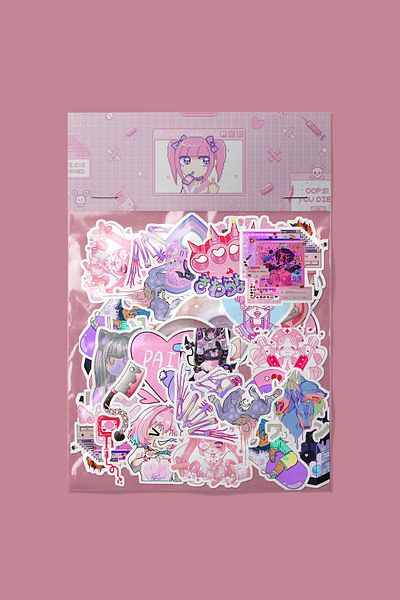 dadi ramba Pachet de autocolante Yami Kawaii - Bullet Journal - Agenda - Planificator - Caiet - Autocolant pentru laptop