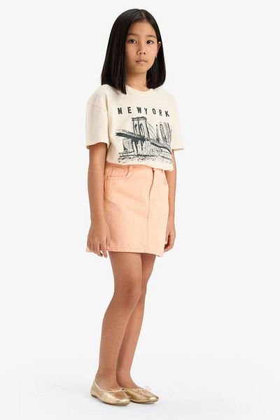 DeFacto New Season Girl's Gabardine Skirt