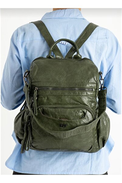 NightLove Faux Leather Backpack