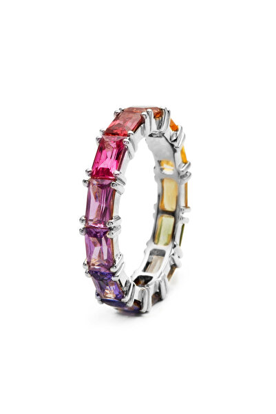 Choice 7 . F1160 Huitan 5 Colors Shiny Cubic Zircon Women Rings Gold Color Fe...