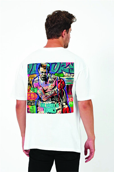 By Caspita Fashion Pop Art Muhammad Ali Leđa Štampano Unisex Oversize kroj Be...