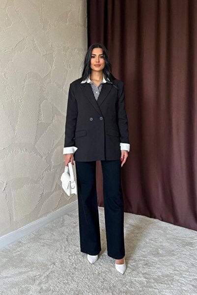 JANES Черно сако с блейзър