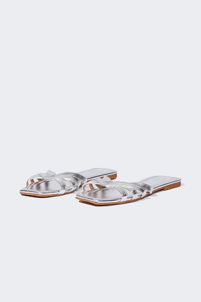 DeFacto Women's Flat Sole Faux Leather Slippers C3718Ax25Hs
