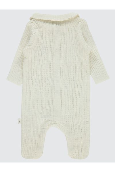 Civil Baby Baby Booties Jumpsuit - 1-9 Months Ecru