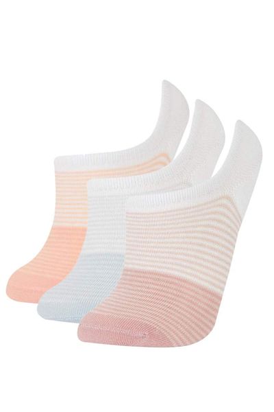 DeFacto New Season Women's 3-Piece Cotton Sneaker Socks